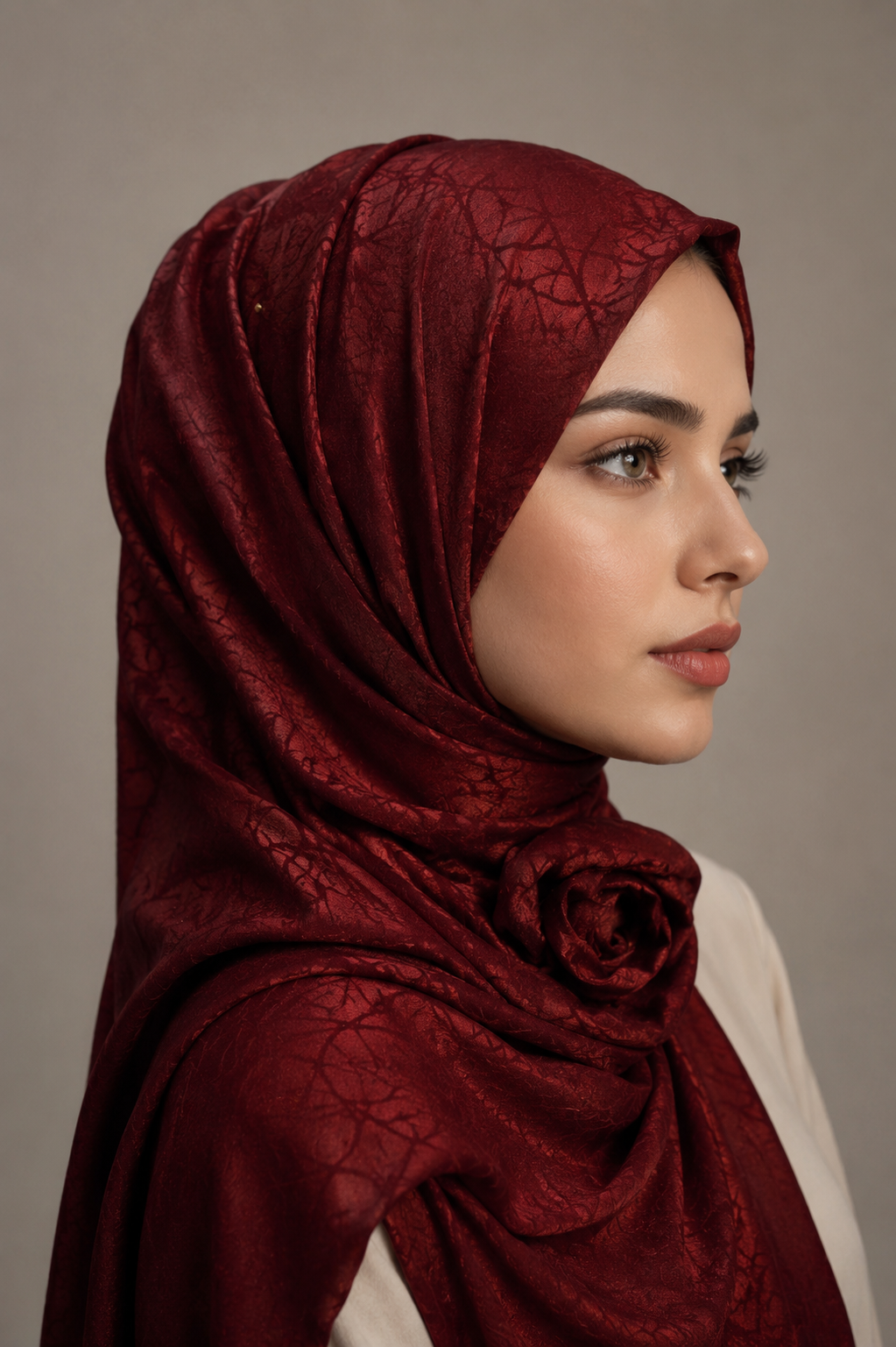 Premium Textured Satin Hijab