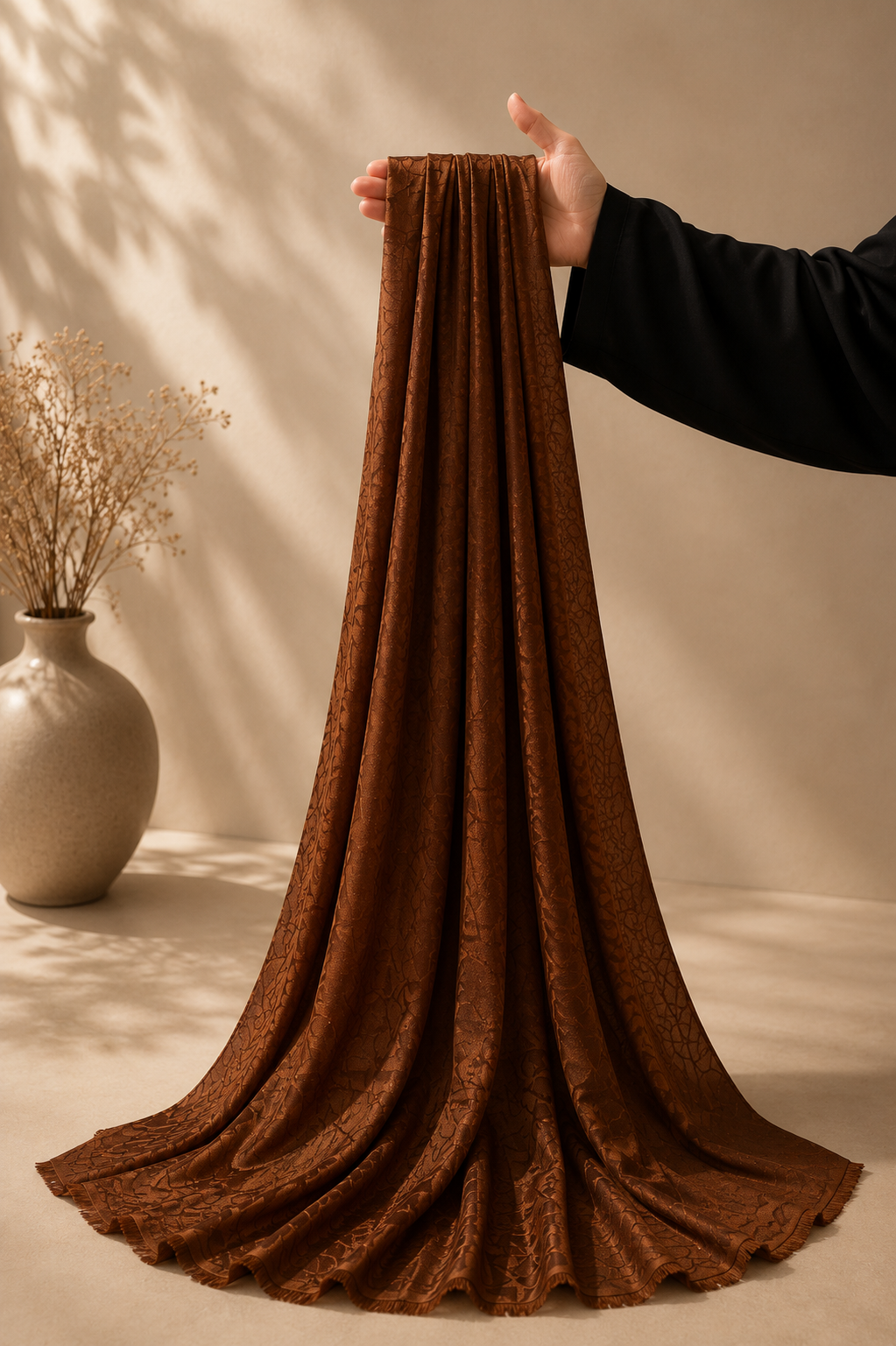 Premium Textured Satin Hijab