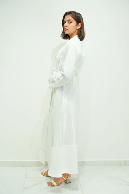 Bodysuit With White Organza Kimono