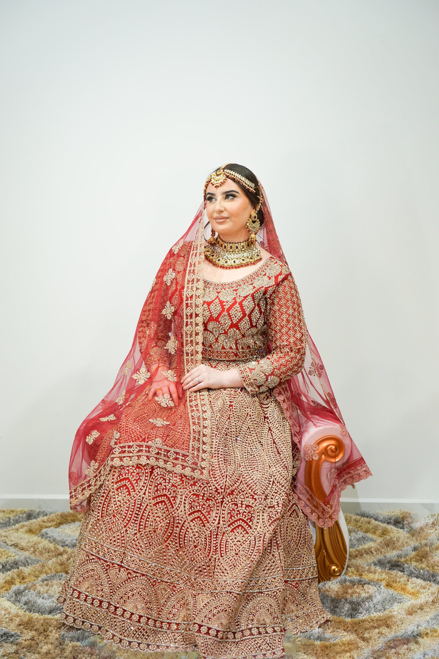 Bridal Lehenga Set with Exquisite Zari Stone Embellished Blouse Top