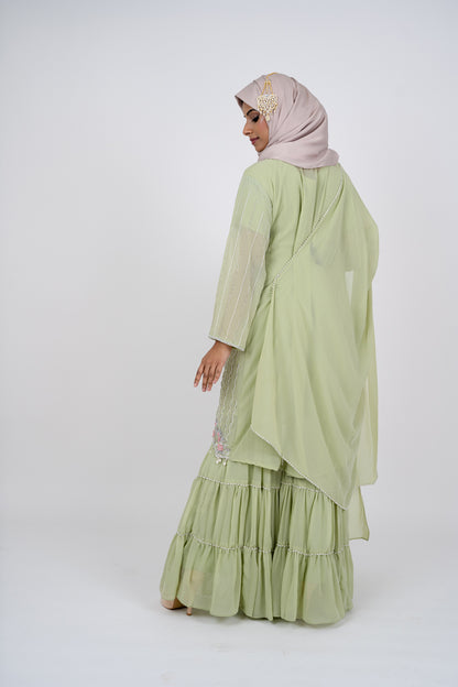 Mint Green Gharara Set