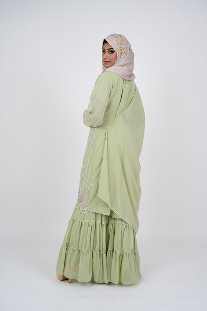 Mint Green Gharara Set