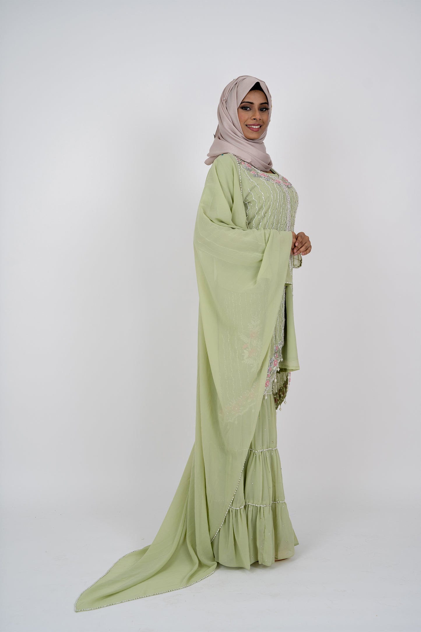 Mint Green Gharara Set