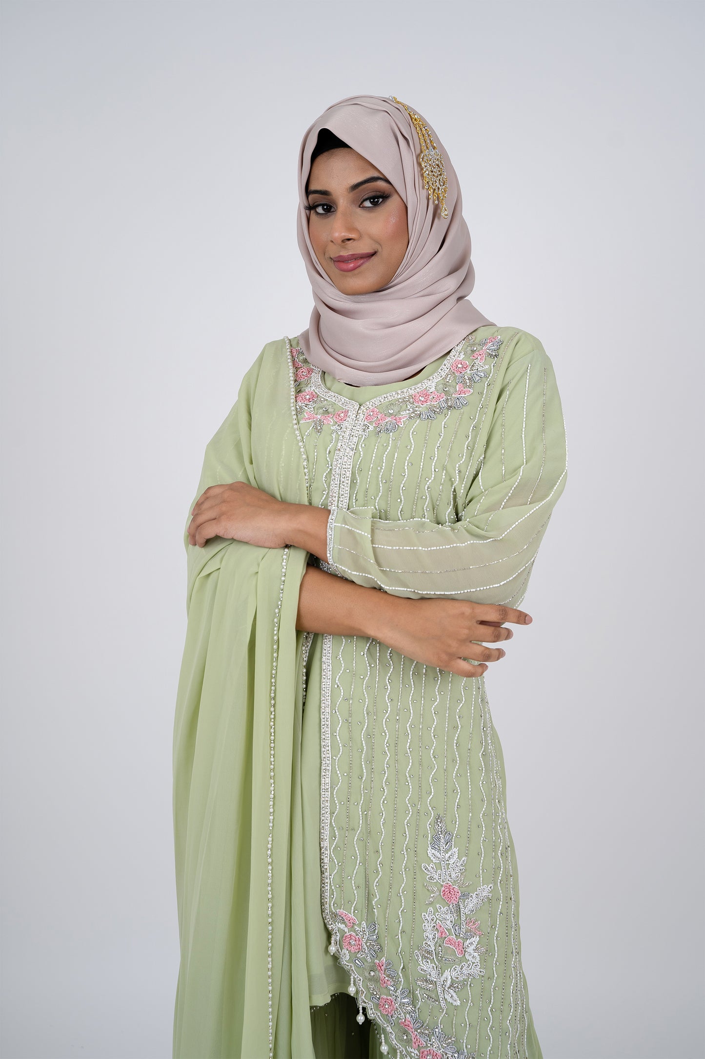 Mint Green Gharara Set