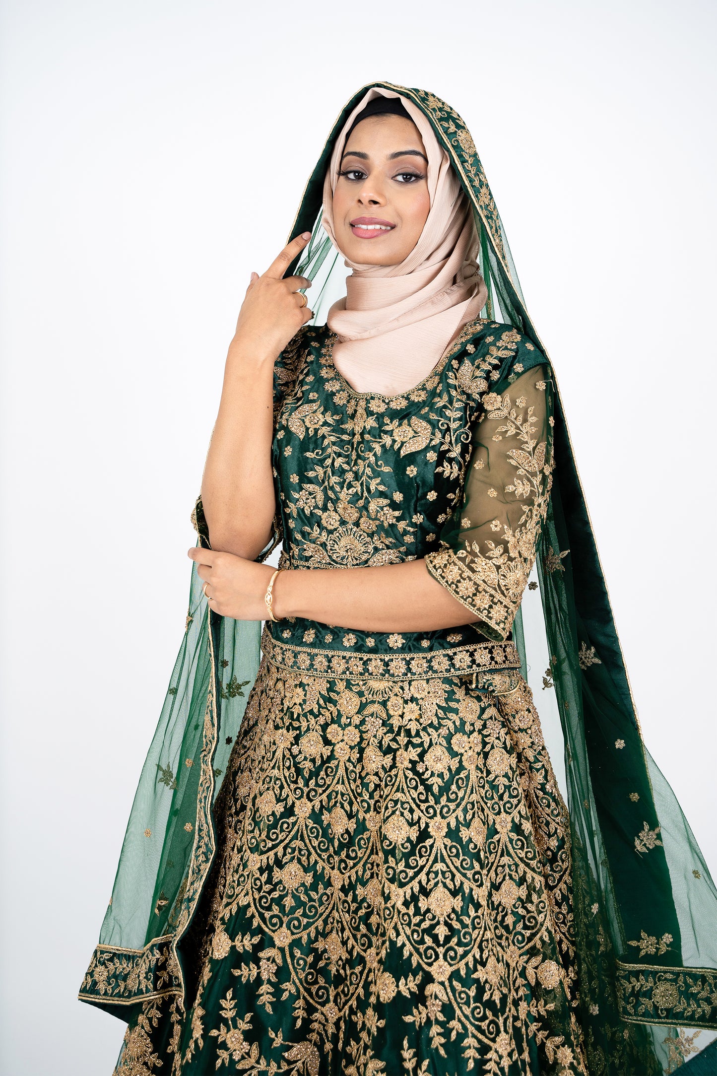 Green Zari Designer Lehenga Choli