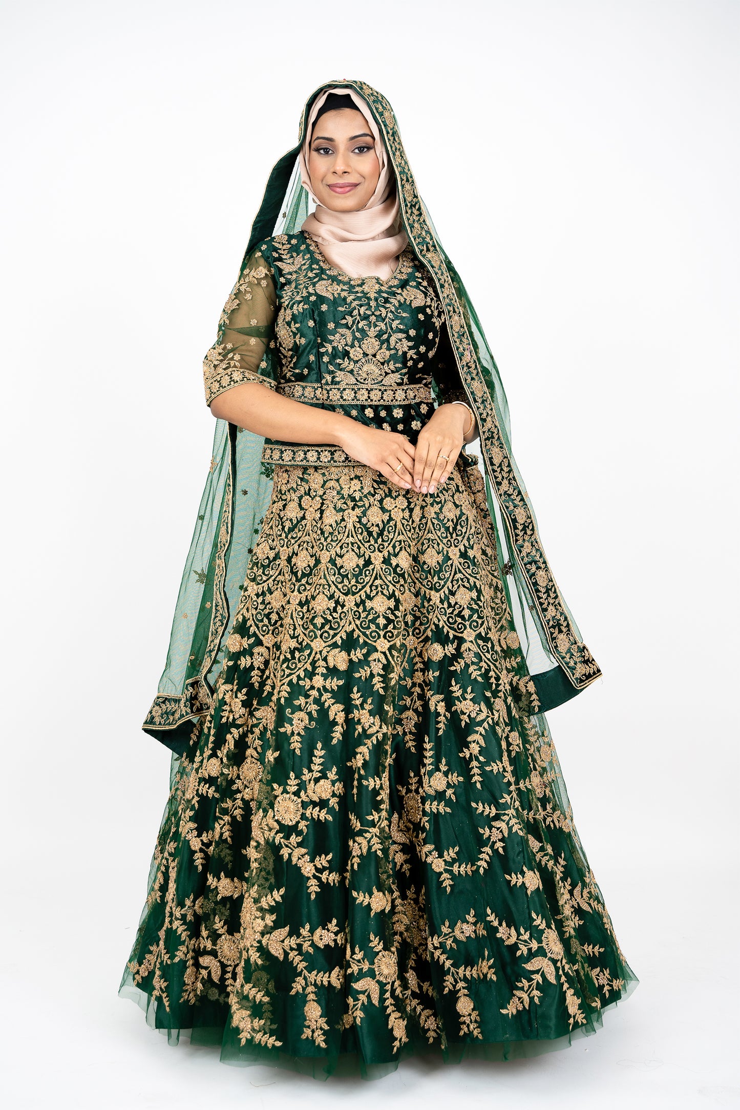 Green Zari Designer Lehenga Choli